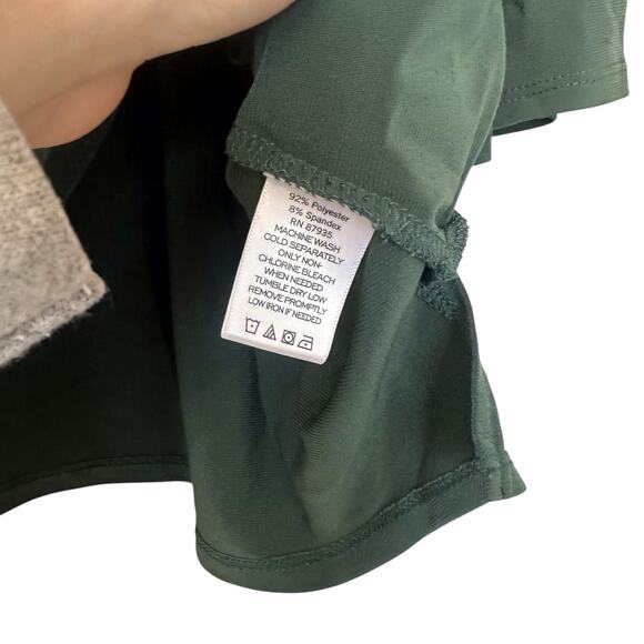 Susan Graver Dark Green Liquid Knit Blouse - Size XL - Picture 3 of 6